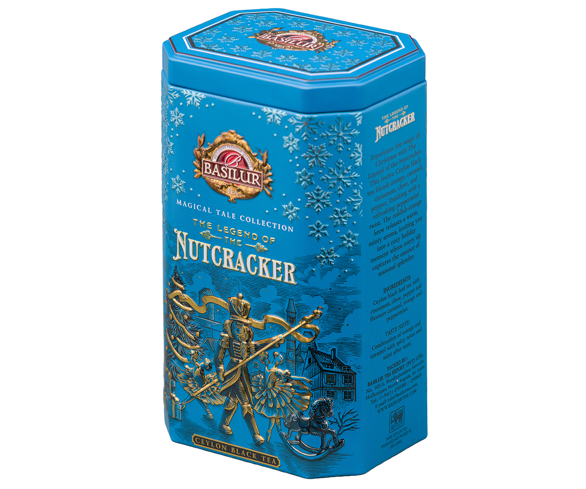 Herbata Basilur The Legend of the Nutcracker – ozdobna puszka z kolekcji Magical Tale Collection.