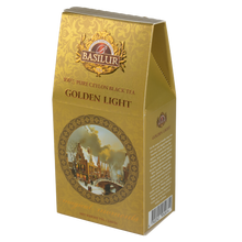 Opakowanie Basilur Golden Light – elegancka herbata czarna 100% Ceylon.