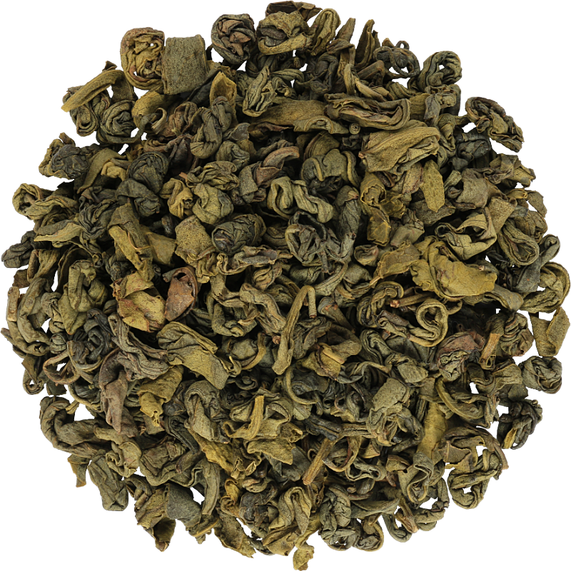 Liście zielonej herbaty Tipson Ceylon Green – wysokiej jakości herbata cejlońska.