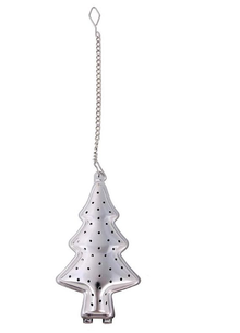 Zaparzacz choinka stal nierdzewna z łańcuszkiem do kubka