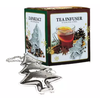 Zaparzacz do herbaty choinka z opakowaniem świątecznym