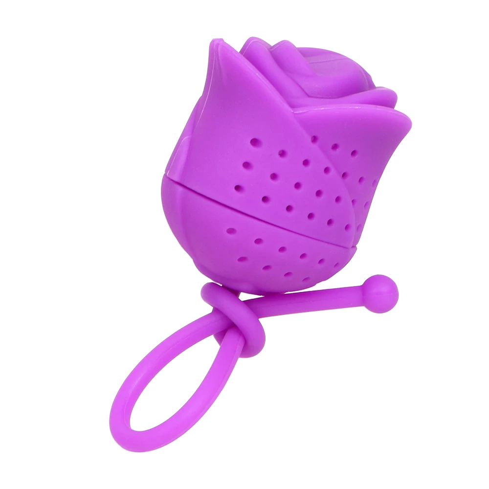 Purple Rose Silicone Tea Infuser