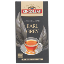 Herbata Kingsleaf Earl Grey 100 g, czarna herbata cejlońska w eleganckim opakowaniu