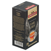 Herbata Kingsleaf Earl Grey 100 g, opakowanie z opisem i kodem kreskowym