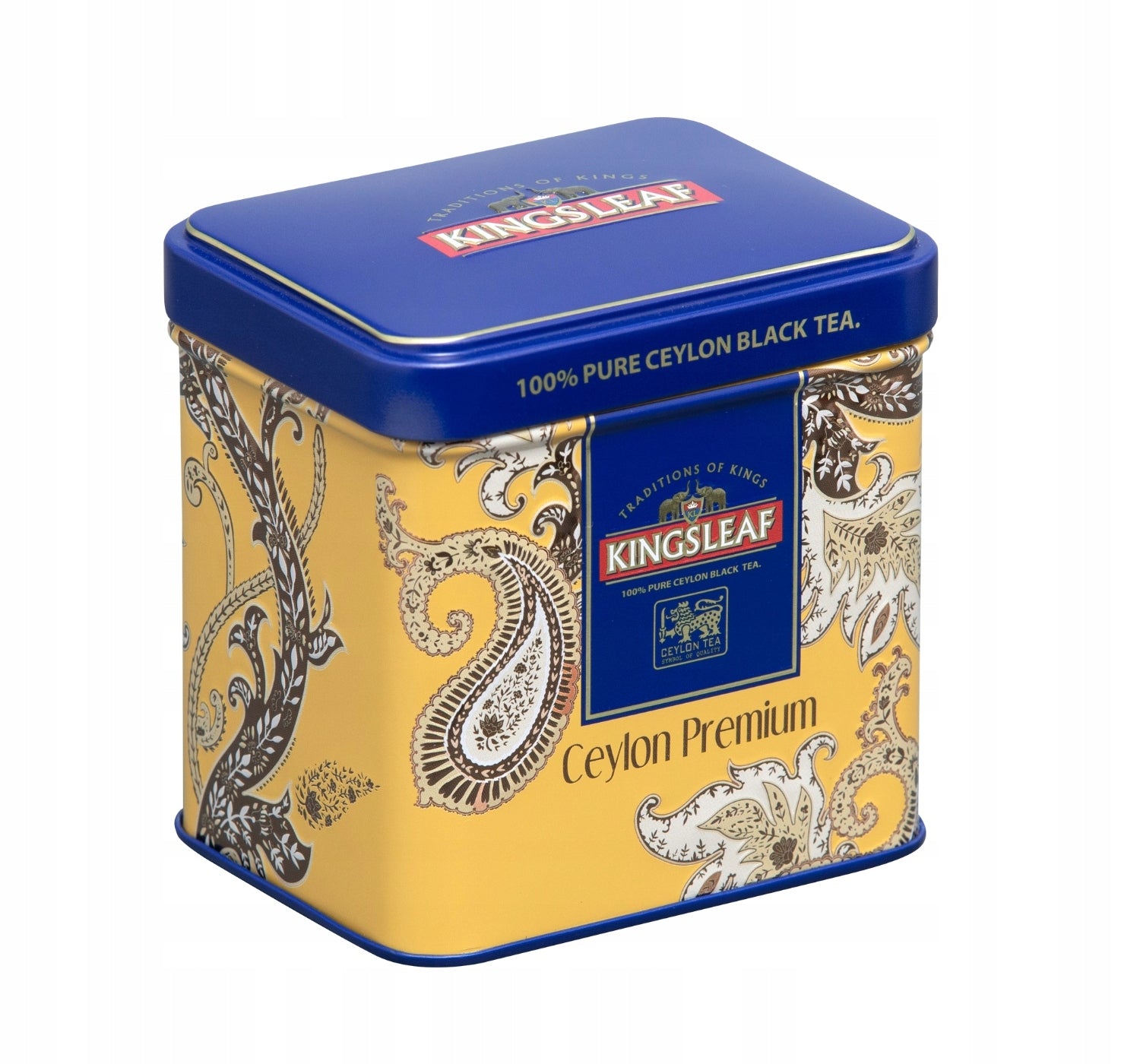 Kingsleaf Ceylon Premium Gold klasyczna czarna herbata cejlońska w ozdobnym opakowaniu