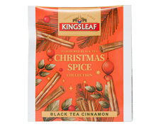 Koperta herbaty kingsleaf black tea cinnamon