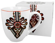 Komplet: kubek porcelanowy XXL Parzenica 1000 ml wraz z ozdobnym pudełkiem prezentowym.