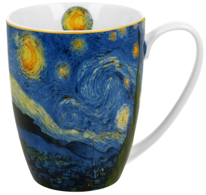 Kubek porcelanowy 360 ml z reprodukcją obrazu „Starry Night”.