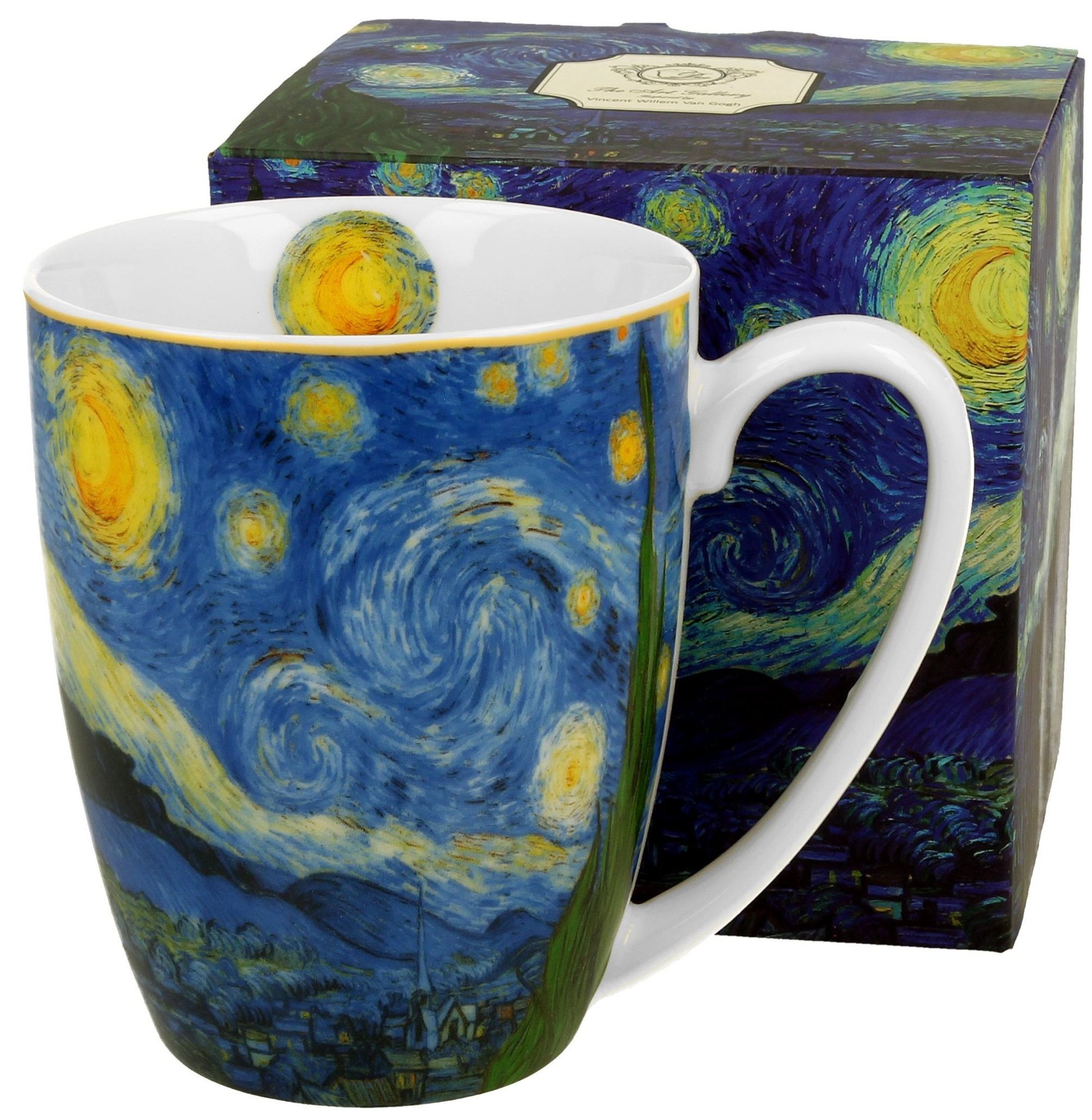 Kubek porcelanowy Starry Night 360 ml z dopasowanym pudełkiem prezentowym.