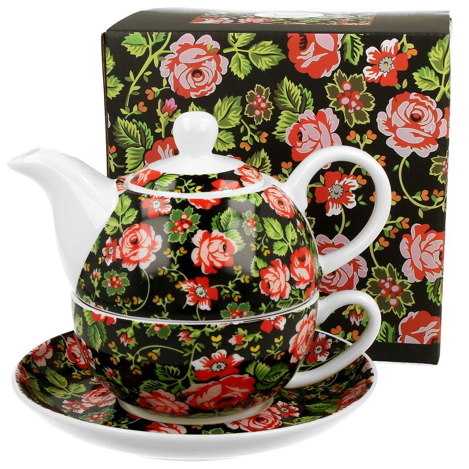 Zestaw filiżanka z dzbankiem Krakowski w ozdobnym opakowaniu.