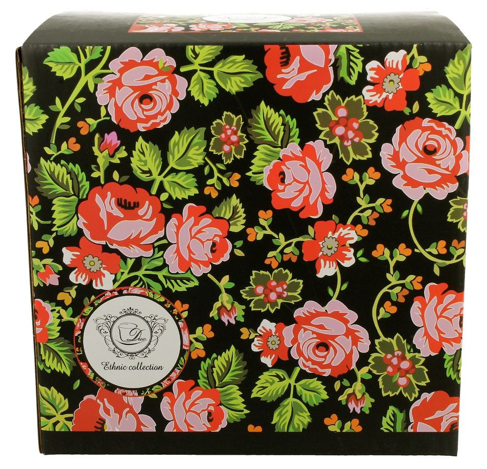 Pudełko z motywem kwiatowym do filiżanki z dzbankiem Krakowski.