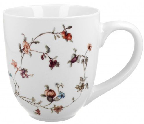 Kubek Safa – widok z boku z subtelną dekoracją kwiatową.