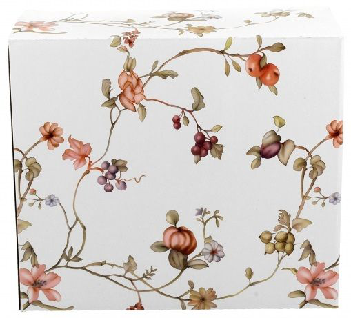 Pudełko prezentowe do kubka Safa z motywem kwiatowych pnączy.