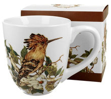 Zestaw: kubek porcelanowy XXL Dudki 1000 ml wraz z ozdobnym pudełkiem prezentowym.