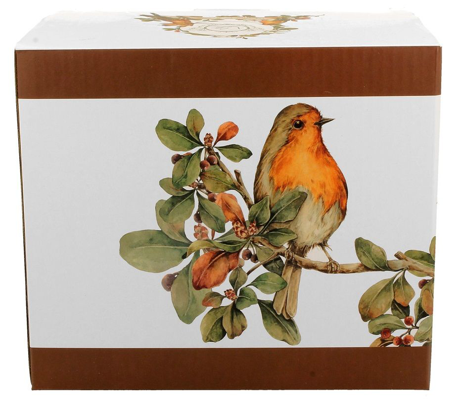 Komplet: kubek porcelanowy XXL Rudziki 1000 ml z ozdobnym pudełkiem prezentowym.