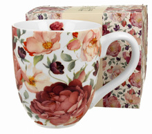 Kubek porcelanowy XXL Spring Roses White 1000 ml w komplecie z pudełkiem prezentowym z serii Secret Garden.