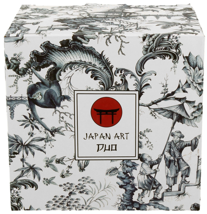 Pudełko porcelanowego kubka Orient Blue z motywem orientalnym.