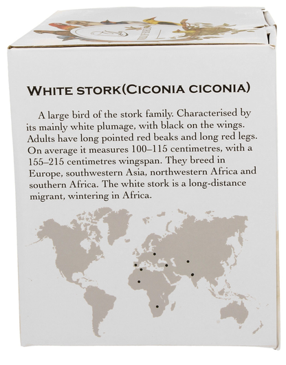 Kubek porcelanowy XXL Bociany 1000 ml w ozdobnym pudełku z kolekcji World of Birds z opisem