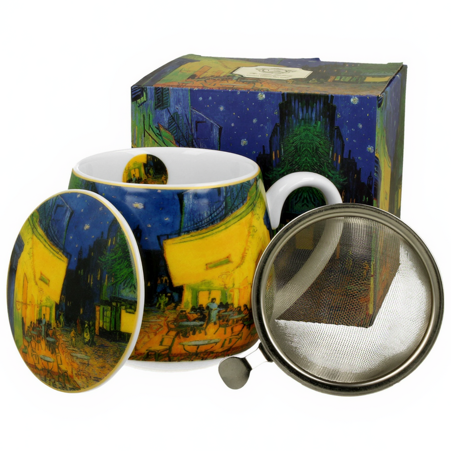 Kubek baryłka z zaparzaczem Terrace At Night - 430 ml