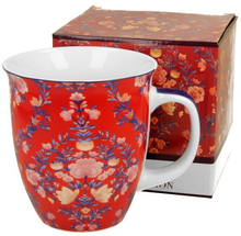 Zestaw kubek porcelanowy Manu Red 650 ml z pudełkiem prezentowym.