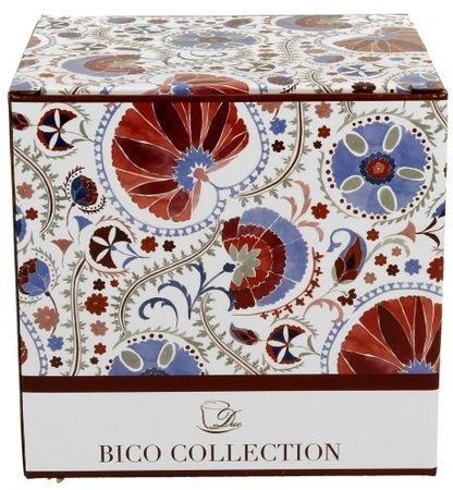 Kubek porcelanowy Naresh Red 650 ml w ozdobnym pudełku – orientalny wzór i elegancja.