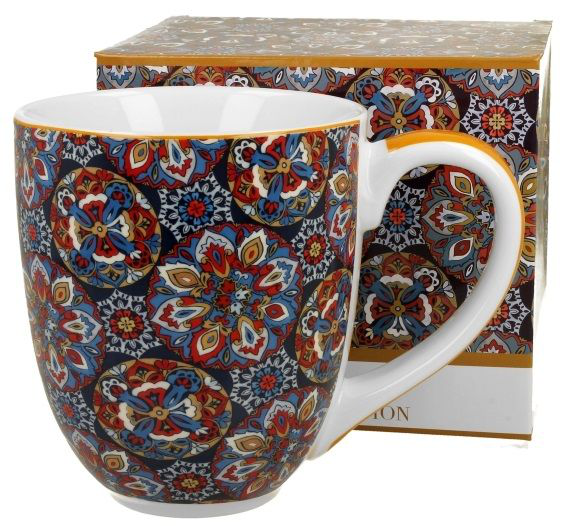 Kubek porcelanowy Ranak Blue 1000 ml w komplecie z dekoracyjnym pudełkiem.