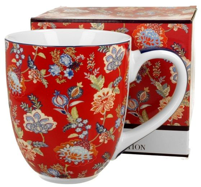 Kubek Sahat Red XXL 1000 ml wraz z dekoracyjnym pudełkiem prezentowym.