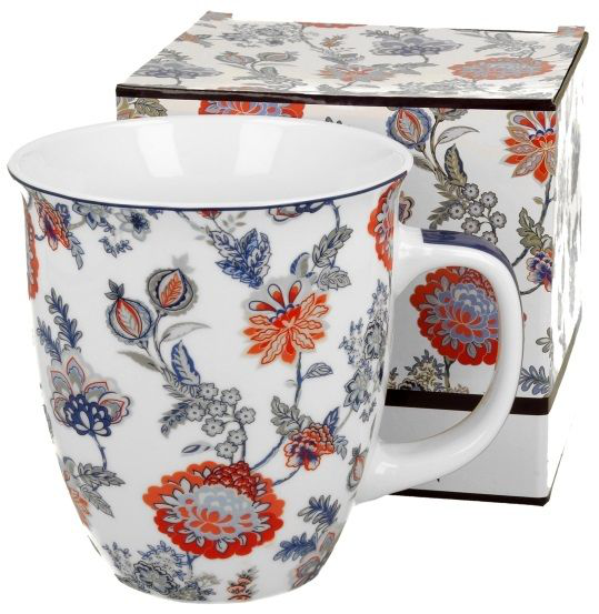 Komplet: kubek porcelanowy Sahat White 650 ml w ozdobnym pudełku prezentowym.