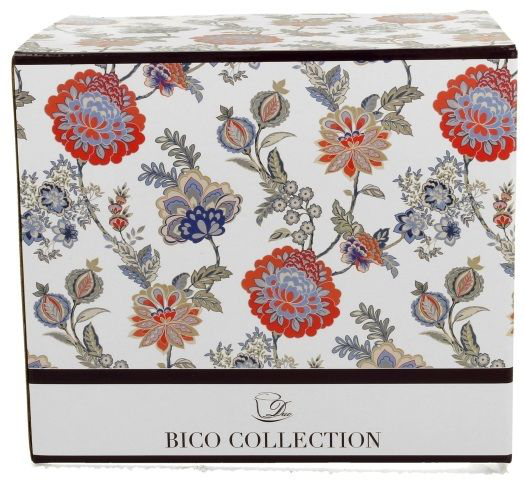 Kubek porcelanowy Sahat White XXL 1000 ml w ozdobnym pudełku z motywem kwiatowym.