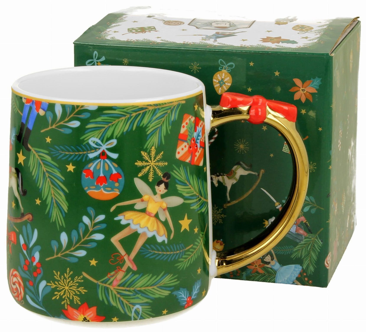 Zestaw kubek Christmas Spirit 450 ml z ozdobnym opakowaniem świątecznym.