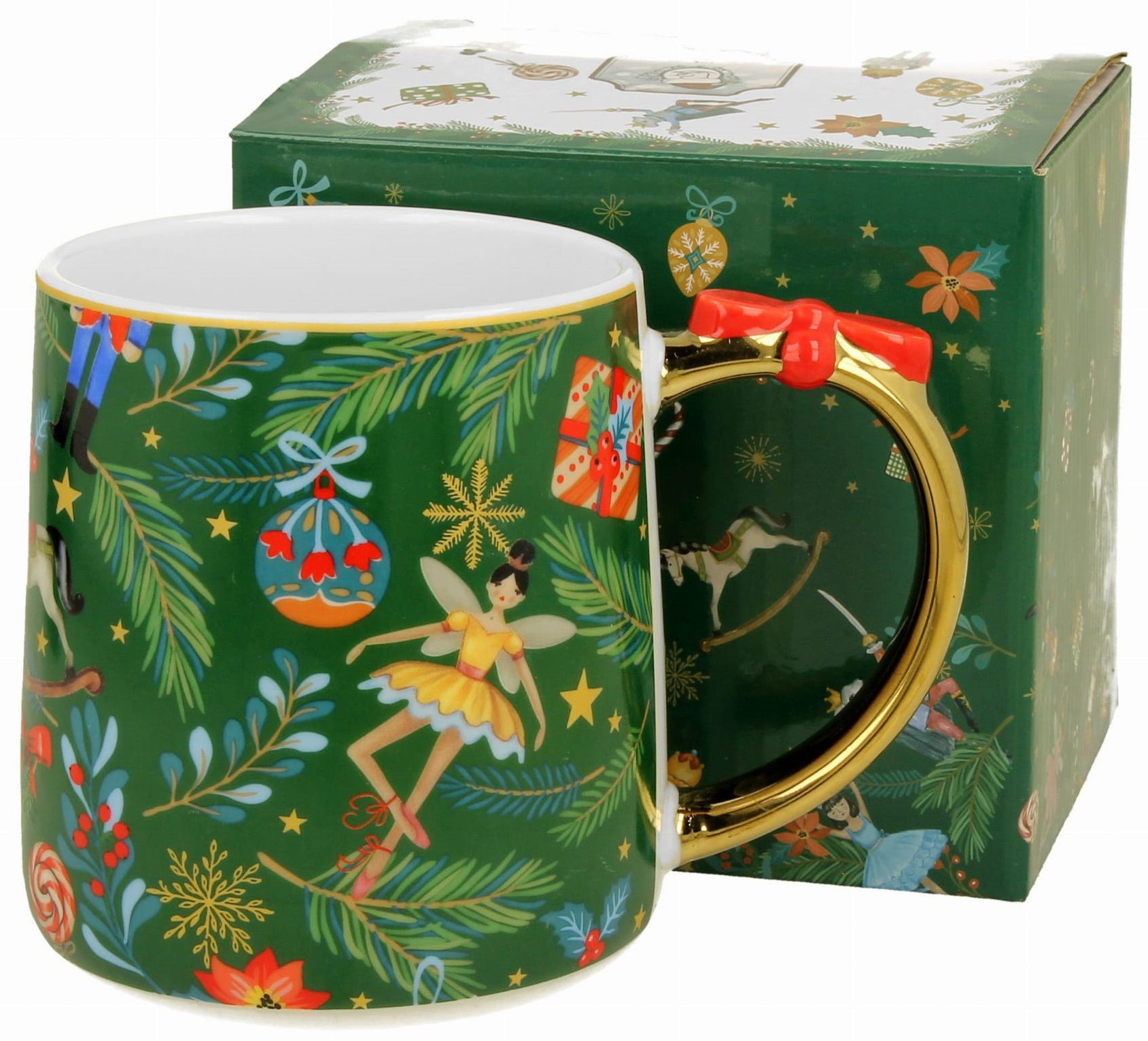 Zestaw kubek Christmas Spirit 450 ml z ozdobnym opakowaniem świątecznym.