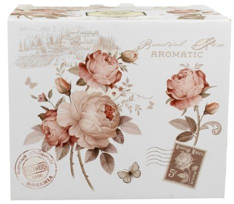 Ozdobne pudełko z kwiatowym motywem secesyjnym.