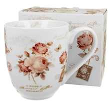 Zestaw: kubek porcelanowy Secesja XXL 1000 ml z pudełkiem ozdobnym.