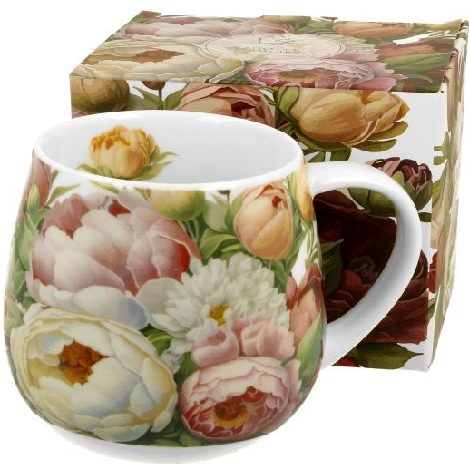 Kubek baryłka Piwonie - 430 ml