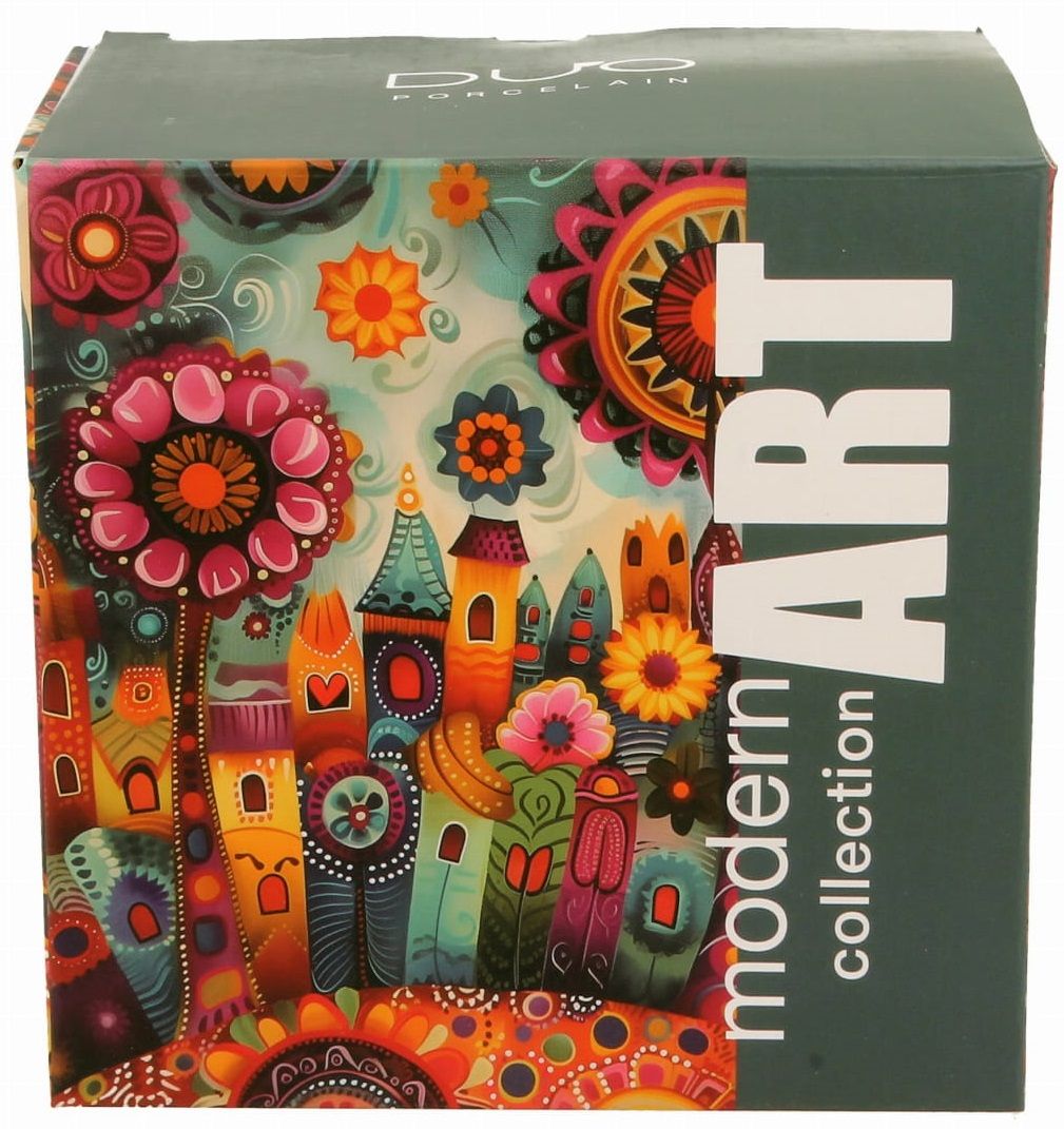 Kubek porcelanowy z zaparzaczem Modern City - 450 ml