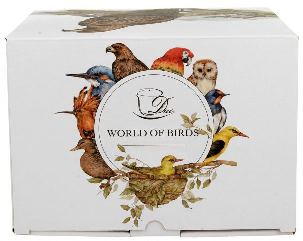 Ozdobne pudełko prezentowe z kolekcji World of Birds – kubek Bociany 400 ml.