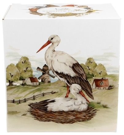 Ozdobne pudełko prezentowe z kolekcji World of Birds – kubek Bociany 400 ml.