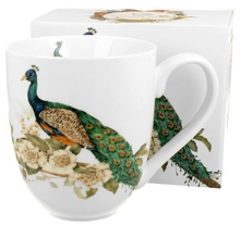 Kubek porcelanowy XXL Ptasi Świat Paw 1000 ml z ozdobnym pudełkiem prezentowym.