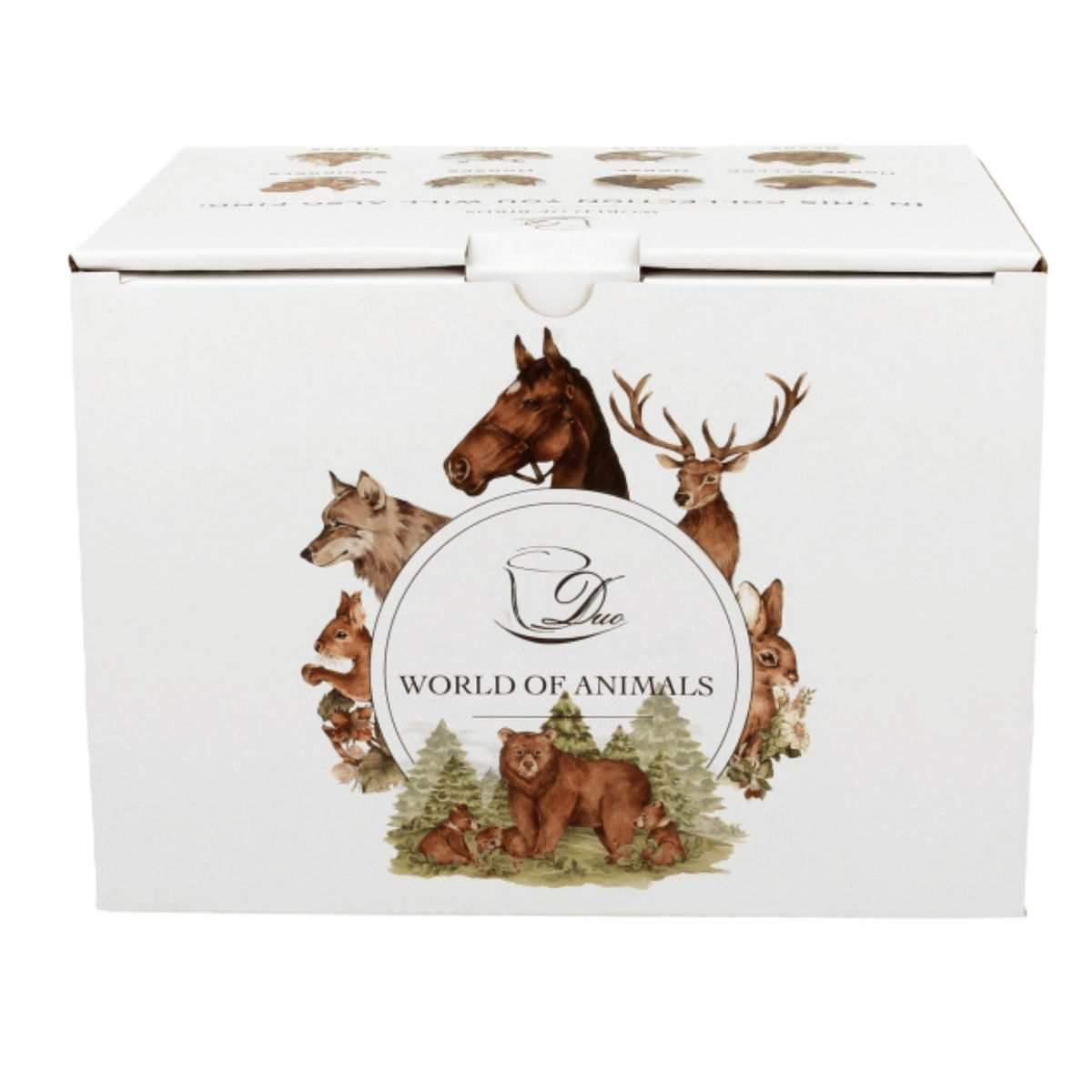 Kubek z zaparzaczem Konie W Galopie 400 ml marki Duo Gift, porcelanowy model z dekoracyjnym motywem, ujęcie numer 6
