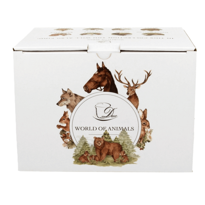 Kubek z zaparzaczem Konie W Galopie 400 ml marki Duo Gift, porcelanowy model z dekoracyjnym motywem, ujęcie numer 6