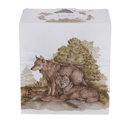 Kubek z zaparzaczem Wilki 400 ml marki Duo Gift, porcelanowy model z dekoracyjnym motywem, ujęcie numer 5