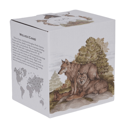 Kubek z zaparzaczem Wilki 400 ml marki Duo Gift, porcelanowy model z dekoracyjnym motywem, ujęcie numer 6