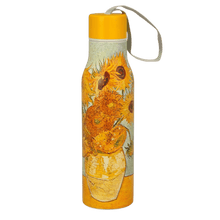 Stalowa butelka termiczna Duo Sunflowers 500 ml z malarskim motywem