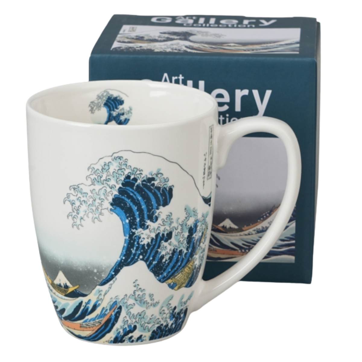 Kubek porcelanowy The Great Wave by Hokusai 360 ml z motywem japońskiej fali