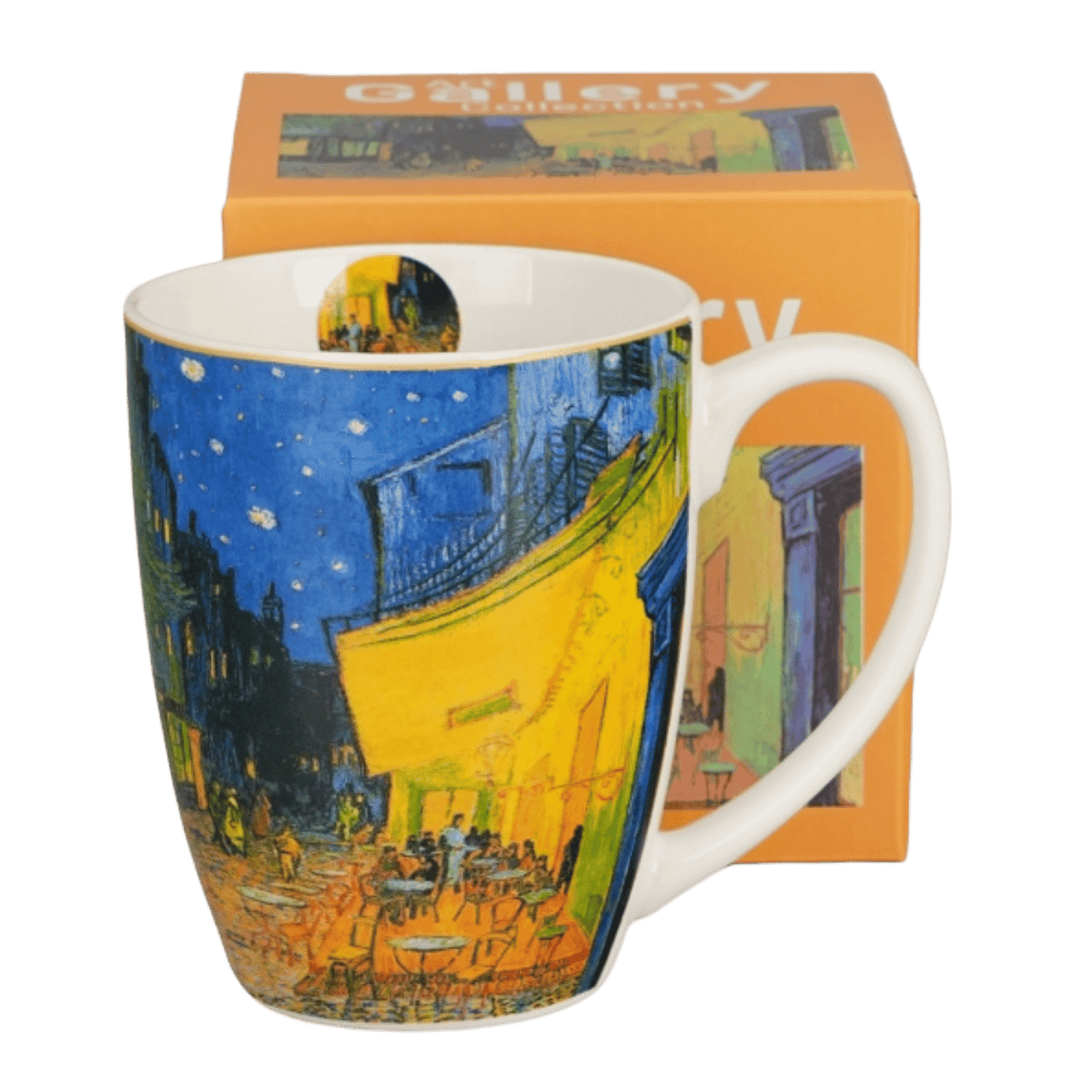 Kubek porcelanowy Terrace at Night Van Gogh 360 ml z motywem nocnej kawiarni