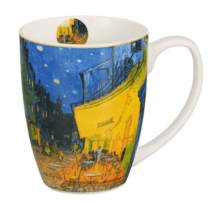 Motyw obrazu Taras kawiarni w nocy Vincenta van Gogha na kubku porcelanowym