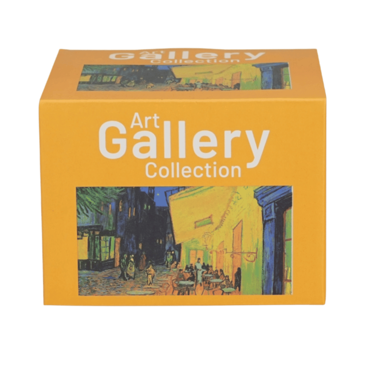 Kubek baryłka Terrace At Night by Van Gogh 430 ml marki Duo Gift, porcelanowy model z dekoracyjnym motywem, ujęcie numer 3