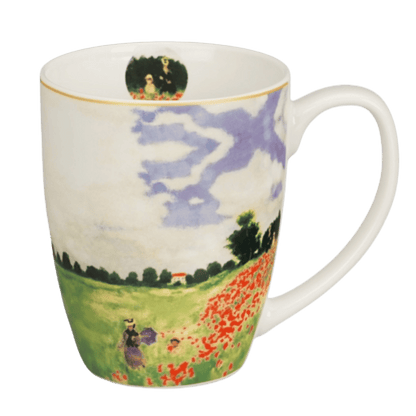 Motyw czerwonych maków z obrazu Claude'a Moneta na kubku New Bone China 360 ml