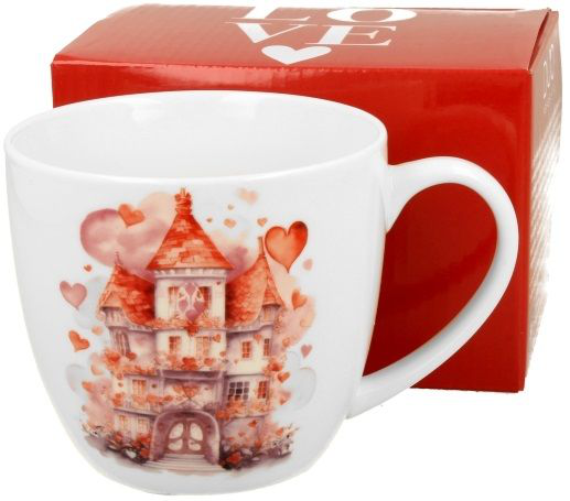 Zestaw kubek porcelanowy Pałac 460 ml z pudełkiem prezentowym – idealny pomysł na upominek.