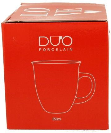 Motyw serc na porcelanowym kubku Serca 2 360 ml – detale wzoru.